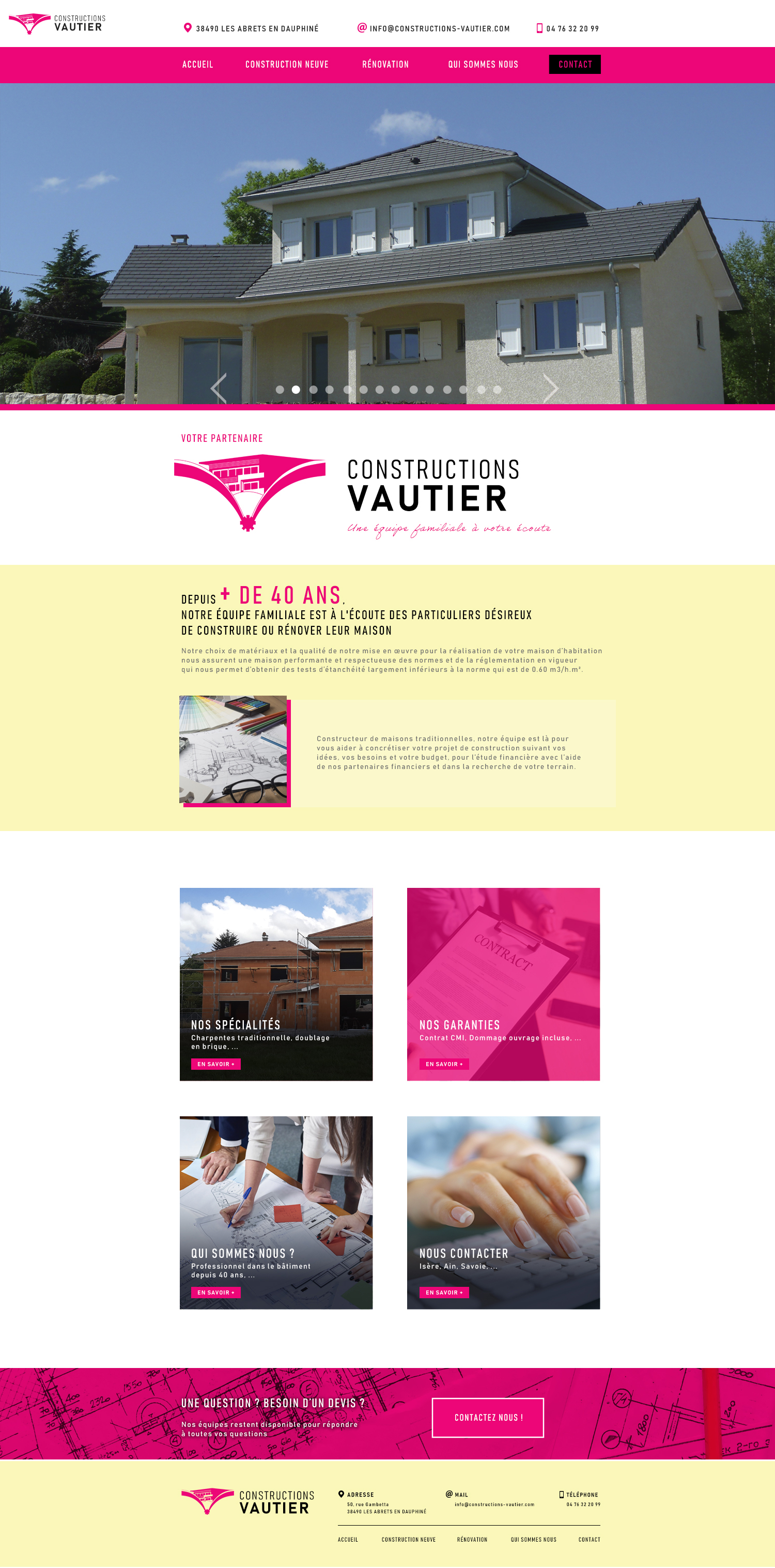 Maquette du site V4